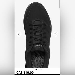 CROCS Men's in the clock work triple Black Sneaker slip resistant shoes